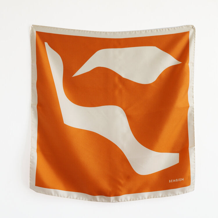 Bembien Colette Silk Scarf in Apricot